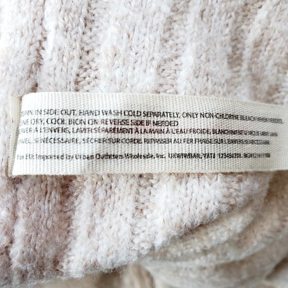 Free People Oversized Retro Trendy Ribbed Knit Acrylic Coastal Sweater. Small - Picture 6 of 10